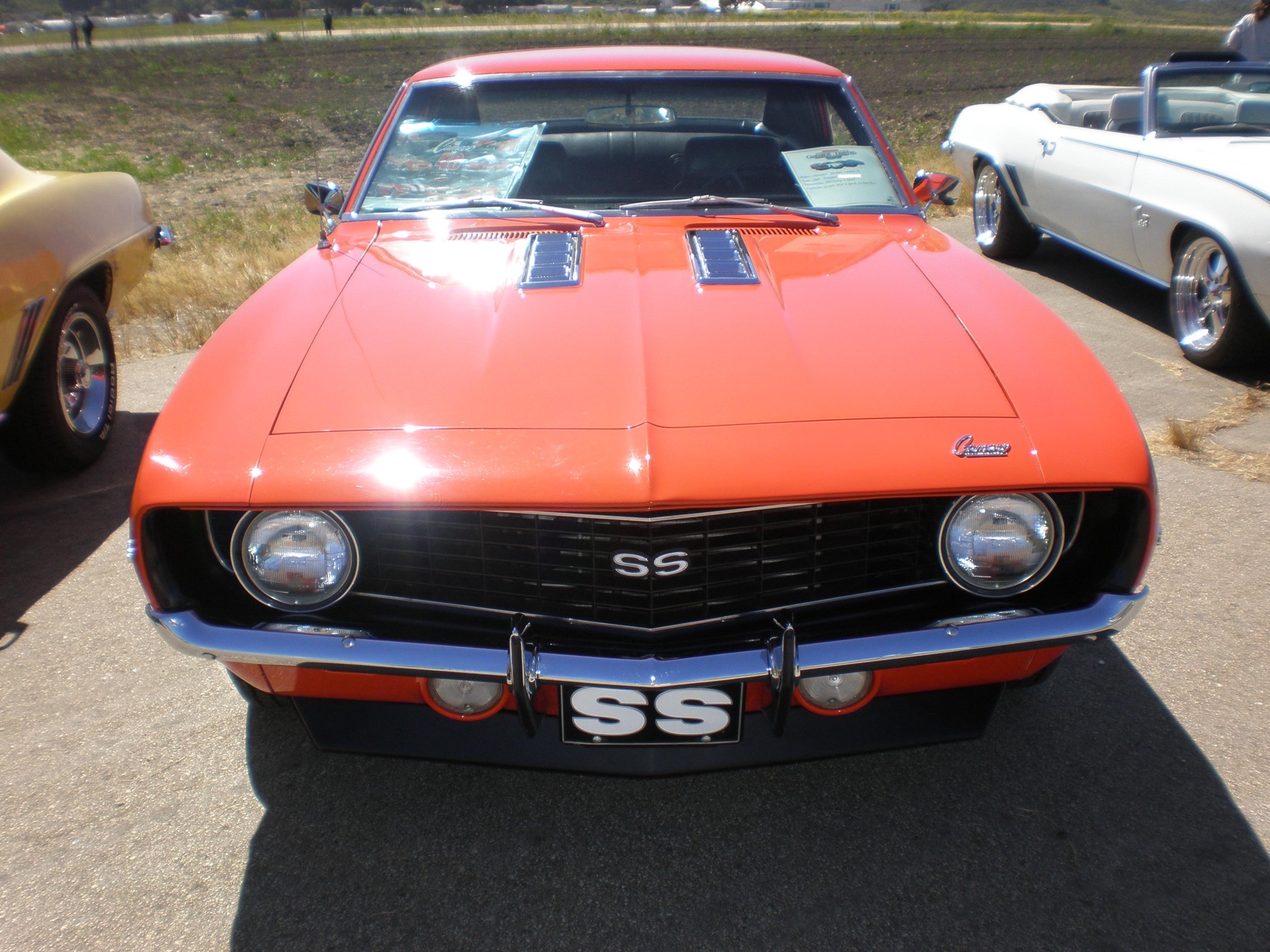 Classic Chevrolet Camaro SS, an American muscle car with a detailed finish